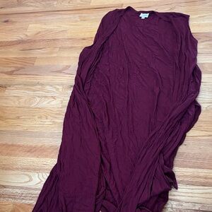 LuLaRoe Deep Burgundy Joy style Vest